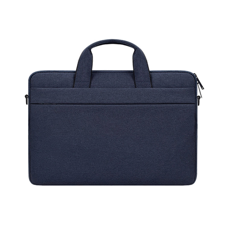 ST03S 14.1 inch Double Side Pockets Wearable Oxford Cloth Soft Handle Portable Laptop Tablet Bag(Navy Blue) - 14.1 inch by buy2fix | Online Shopping UK | buy2fix