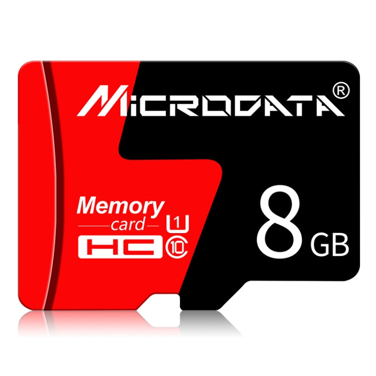 MICRODATA 8GB U1 Red and Black TF(Micro SD) Memory Card - Micro SD Card by MiCRODATA | Online Shopping UK | buy2fix