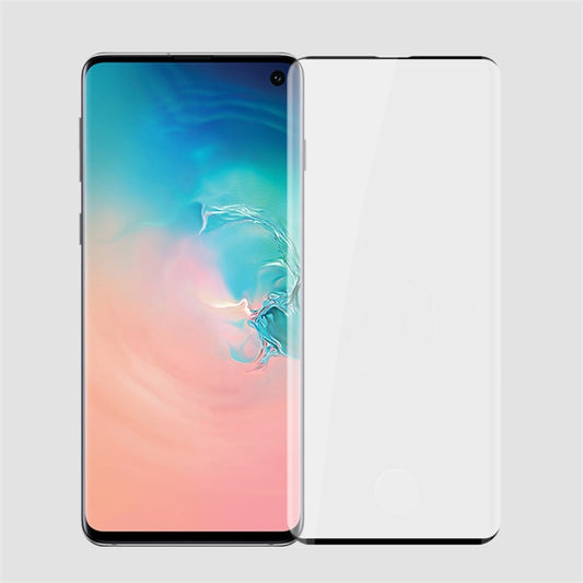 PINWUYO 9H 3D Curved Heat Bending Full Screen Tempered Glass Film for Galaxy S10 (Black) - Galaxy Tempered Glass by PINWUYO | Online Shopping UK | buy2fix