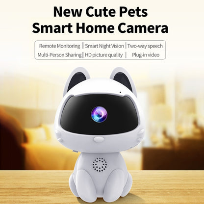 K9 Cute Pets Smart Home Camera, Support Night Vision & Two-way Voice & Motion Detection (White) - Mini Camera by buy2fix | Online Shopping UK | buy2fix