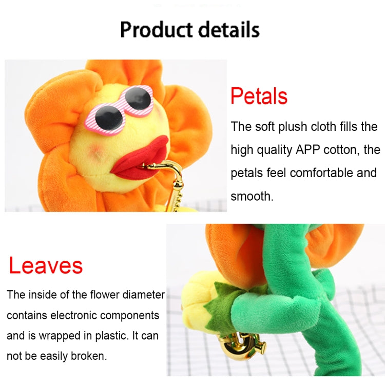 Sunflower Sax Style Bluetooth Plush Children Adult Toy ,Support USB Charging & Battery(Red) - Music Toys by buy2fix | Online Shopping UK | buy2fix