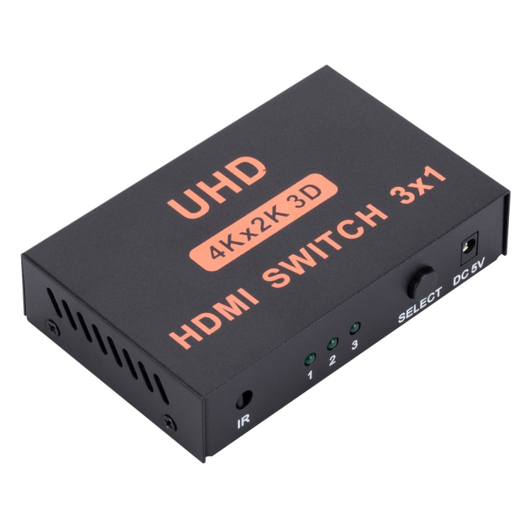 HDMI Switch 3 into 1 out 4Kx2K HD Video Switch, with Remote Control - Switch by buy2fix | Online Shopping UK | buy2fix