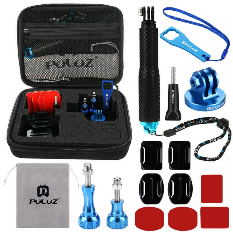 PULUZ 16 in 1 CNC Metal Accessories Combo Kits with EVA Case (Screws + Surface Mounts + Tripod Adapter + Extendable Pole Monopod + Storage Bag + Wrench) for GoPro, Insta360, DJI and Other Action Cameras -  by PULUZ | Online Shopping UK | buy2fix