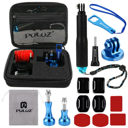 PULUZ 16 in 1 CNC Metal Accessories Combo Kits with EVA Case (Screws + Surface Mounts + Tripod Adapter + Extendable Pole Monopod + Storage Bag + Wrench) for GoPro, Insta360, DJI and Other Action Cameras -  by PULUZ | Online Shopping UK | buy2fix