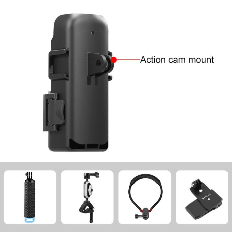 For DJI OSMO Pocket 3 PULUZ Protection Frame Expansion Adapter Bracket (Black) - Mount & Holder by PULUZ | Online Shopping UK | buy2fix