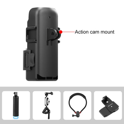 For DJI OSMO Pocket 3 PULUZ Protection Frame Expansion Adapter Bracket (Black) - Mount & Holder by PULUZ | Online Shopping UK | buy2fix