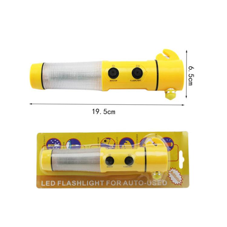 4 in 1 Multi-function Emergency LED Flashlight for Auto-used - Emergency Hammer by buy2fix | Online Shopping UK | buy2fix