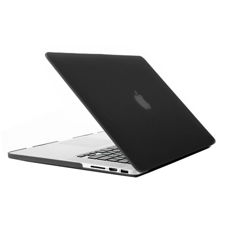 Frosted Hard Protective Case for Macbook Pro Retina 15.4 inch  A1398(Black) - MacBook Pro Cases by buy2fix | Online Shopping UK | buy2fix