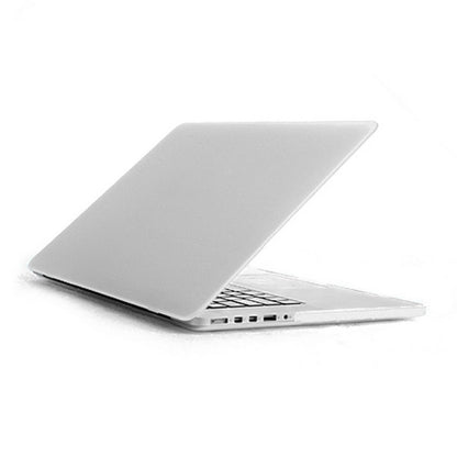 ENKAY for MacBook Pro Retina 15.4 inch (US Version) / A1398 4 in 1 Frosted Hard Shell Plastic Protective Case with Screen Protector & Keyboard Guard & Anti-dust Plugs(White) - MacBook Pro Cases by ENKAY | Online Shopping UK | buy2fix