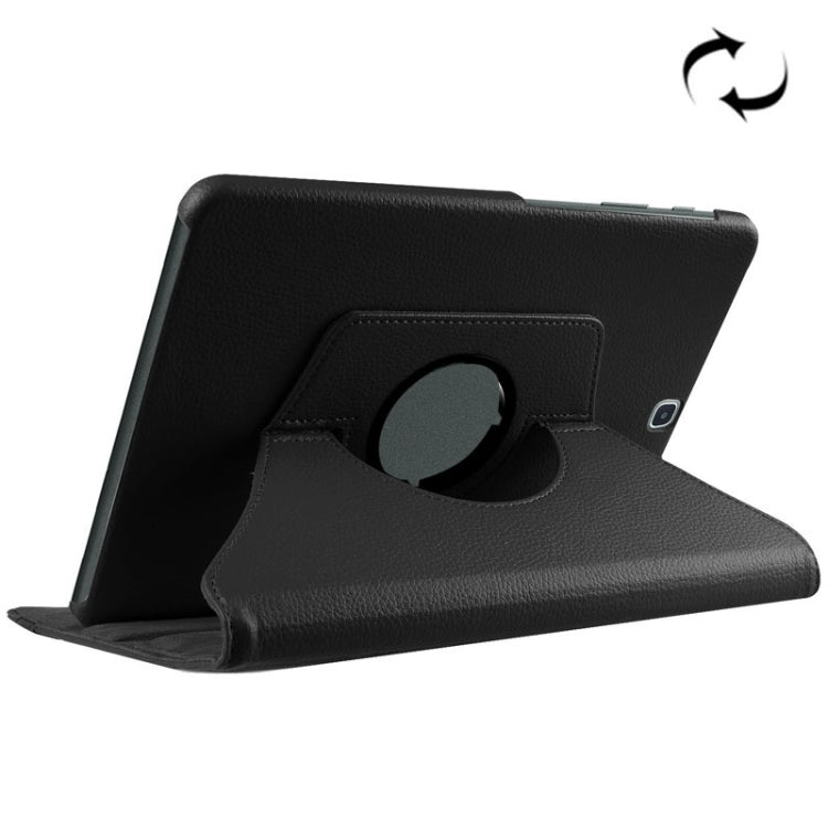 Litchi Texture Horizontal Flip Solid Color Leather Case with 360 Degrees Rotation Holder for Galaxy Tab S2 9.7 / T815(Black) - Other Galaxy Tab PC by buy2fix | Online Shopping UK | buy2fix