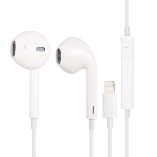 8 Pin Interface Stereo Music Earphone(White) - In Ear Wired Earphone by buy2fix | Online Shopping UK | buy2fix