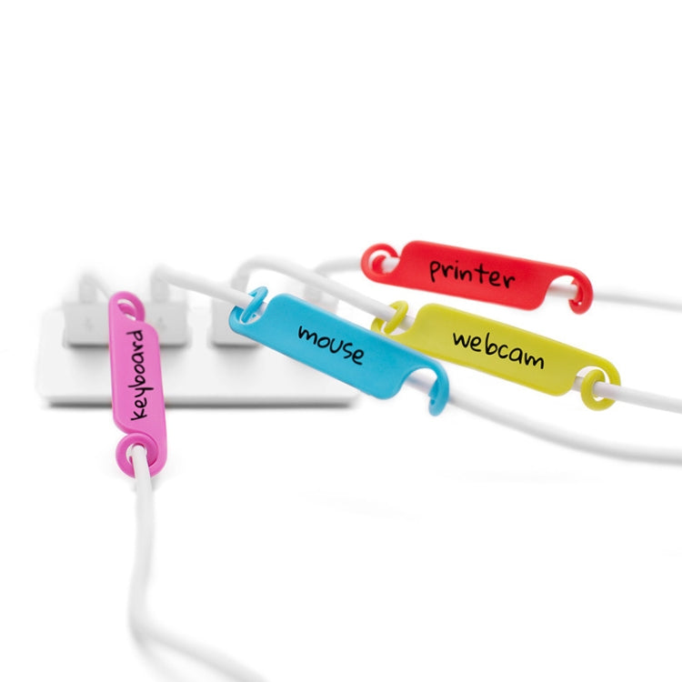 10 PCS Creative Writable Cable Power Line Arrangement Label Card - Cable Organizer by buy2fix | Online Shopping UK | buy2fix