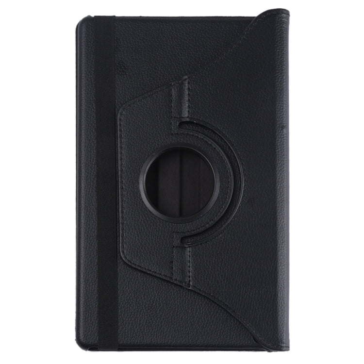 Litchi Texture Horizontal Flip 360 Degrees Rotation Leather Case for Galaxy Tab A 10.1 (2019) T510 / T515, with Holder (Black) - Tab A 10.1 (2019) T510 / T515 by buy2fix | Online Shopping UK | buy2fix