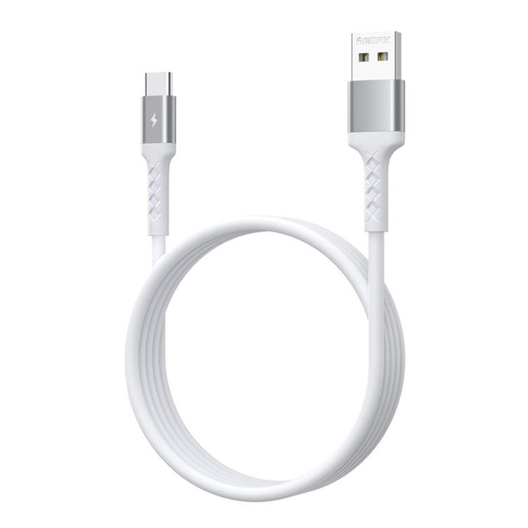 REMAX RC-161a Kayla Series 2.1A USB to USB-C / Type-C Data Cable, Cable Length: 1m (White) - USB-C & Type-C Cable by REMAX | Online Shopping UK | buy2fix