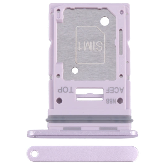 For Samsung Galaxy A35 SM-A356B Original SIM Card Tray + SIM / Micro SD Card Tray (Purple) - Card Socket by buy2fix | Online Shopping UK | buy2fix