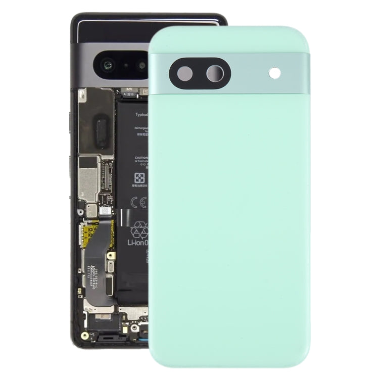 For Google Pixel 8A Battery Back Cover with Camera Lens Cover(Green) - Back Cover by buy2fix | Online Shopping UK | buy2fix