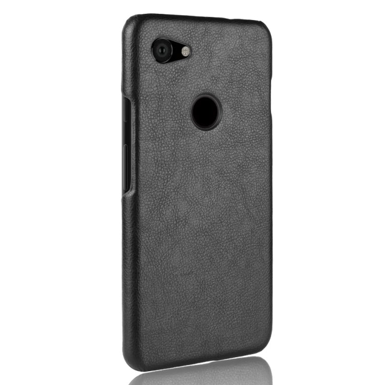 Shockproof Litchi Texture PC + PU Case for Google Pixel 3a XL(Black) - Google Cases by buy2fix | Online Shopping UK | buy2fix