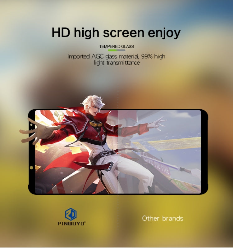PINWUYO 9H 2.5D Full Glue Tempered Glass Film for Xiaomi Black Shark helo -  by PINWUYO | Online Shopping UK | buy2fix
