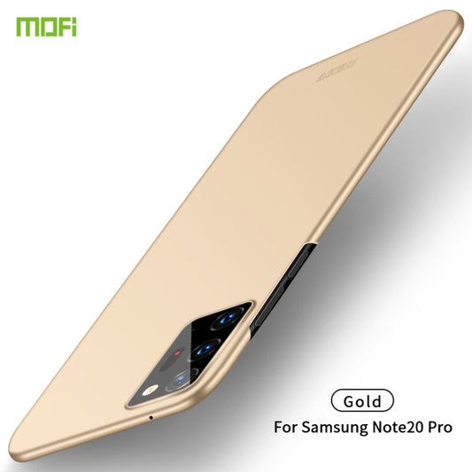 For Samsung Galaxy Note20 Ultra MOFI Frosted PC Ultra-thin Hard Case(Gold) - Galaxy Note20 Ultra Cases by MOFI | Online Shopping UK | buy2fix