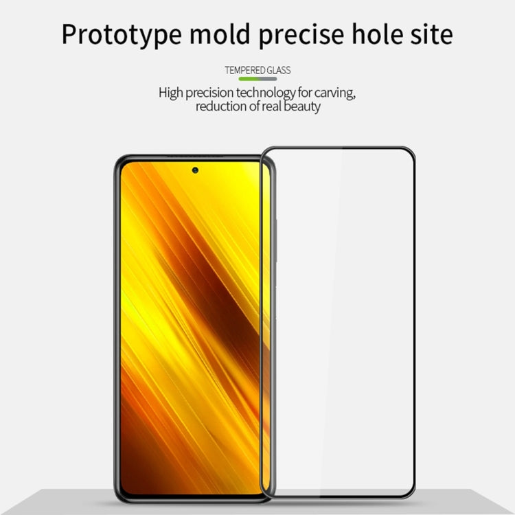 For Xiaomi POCO X3 / X3 NFC PINWUYO 9H 3D Curved Full Screen Explosion-proof Tempered Glass Film(Black) -  by PINWUYO | Online Shopping UK | buy2fix