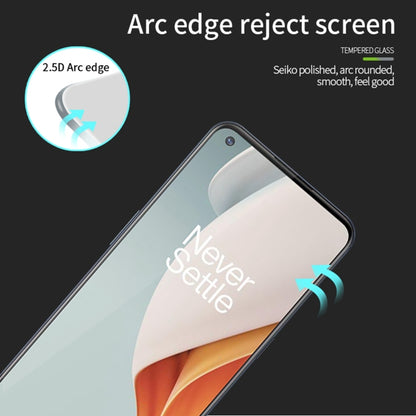 For OnePlus Nord N100 MOFI 9H 2.5D Full Screen Tempered Glass Film(Black) - OnePlus Tempered Glass by MOFI | Online Shopping UK | buy2fix