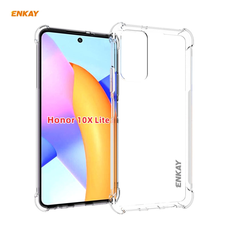 For Huawei Honor 10X Lite Hat-Prince ENKAY Clear TPU Shockproof Case Soft Anti-slip Cover - Honor Cases by ENKAY | Online Shopping UK | buy2fix