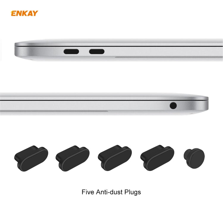 ENKAY 3 in 1 Matte Laptop Protective Case + US Version TPU Keyboard Film + Anti-dust Plugs Set for MacBook Air 13.3 inch A2179 & A2337 (2020)(Green) - MacBook Air Cases by ENKAY | Online Shopping UK | buy2fix