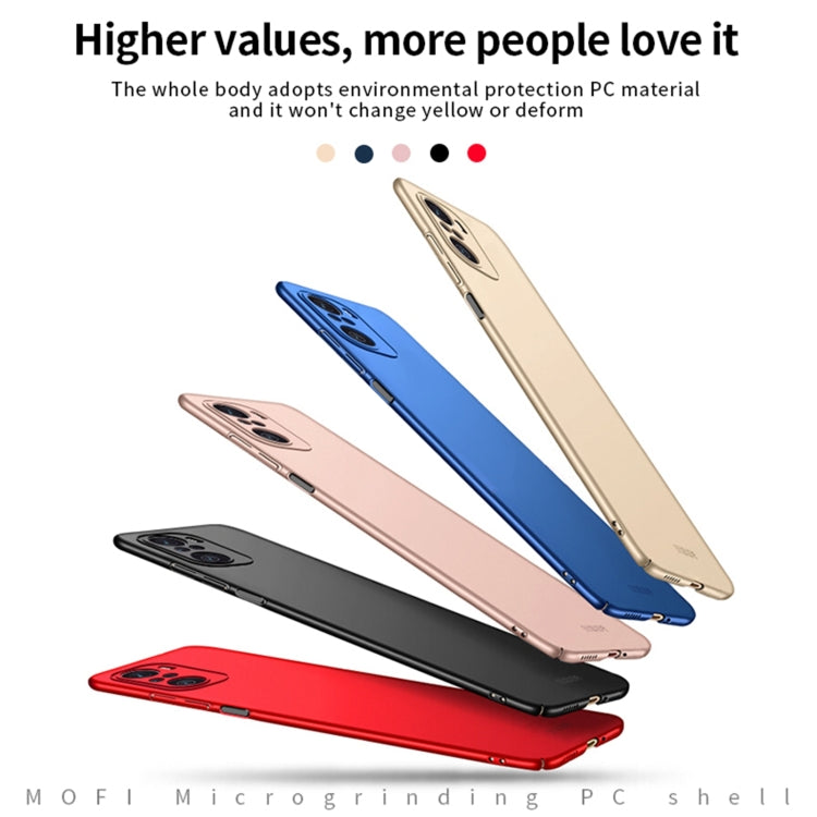 For Xiaomi Redmi K40 / K40 Pro MOFI Frosted PC Ultra-thin Hard Case(Blue) - Xiaomi Cases by MOFI | Online Shopping UK | buy2fix