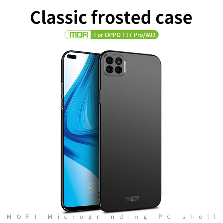 For OPPO F17 Pro / A93 MOFI Frosted PC Ultra-thin Hard Case(Black) - OPPO Cases by MOFI | Online Shopping UK | buy2fix