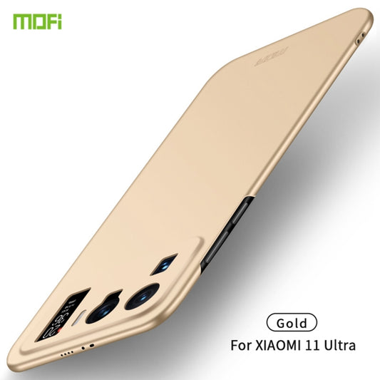 For Xiaomi Mi 11 Ultra MOFI Frosted PC Ultra-thin Hard Case(Gold) - Xiaomi Cases by MOFI | Online Shopping UK | buy2fix