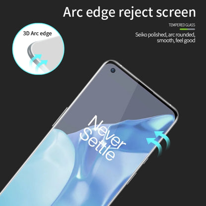 For OnePlus 9 Pro MOFI 9H 3D Explosion Proof Thermal Bending Full Screen Covered Tempered Glass Film(Black) - OnePlus Tempered Glass by MOFI | Online Shopping UK | buy2fix