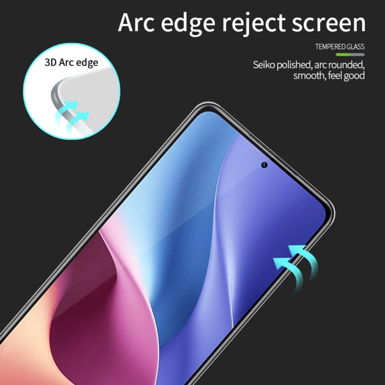 For Xiaomi Redmi K40 / K40 Pro MOFI 9H 3D Explosion-proof Curved Screen Tempered Glass Film(Black) -  by MOFI | Online Shopping UK | buy2fix