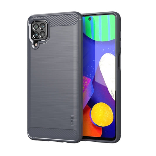 For Samsung Galaxy F62 / M62 MOFI Gentleness Series Brushed Texture Carbon Fiber Soft TPU Case(Grey) - Galaxy Phone Cases by MOFI | Online Shopping UK | buy2fix