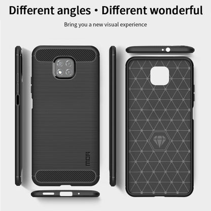 For Motorola Moto G Power 2021 MOFI Gentleness Series Brushed Texture Carbon Fiber Soft TPU Case(Black) - Motorola Cases by MOFI | Online Shopping UK | buy2fix