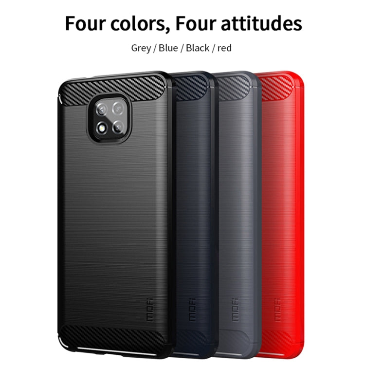 For Motorola Moto G Power 2021 MOFI Gentleness Series Brushed Texture Carbon Fiber Soft TPU Case(Black) - Motorola Cases by MOFI | Online Shopping UK | buy2fix