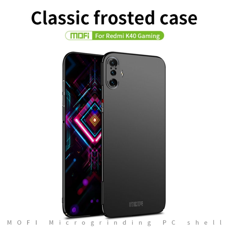 For Xiaomi Redmi K40 Gaming MOFI Frosted PC Ultra-thin Hard Case(Black) - Xiaomi Cases by MOFI | Online Shopping UK | buy2fix