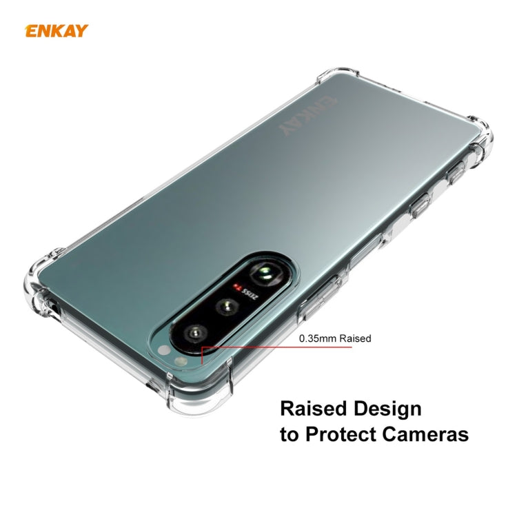 For Sony Xperia 5 III ENKAY Hat-Prince Clear TPU Shockproof Case Soft Anti-slip Cover - Sony Cases by ENKAY | Online Shopping UK | buy2fix