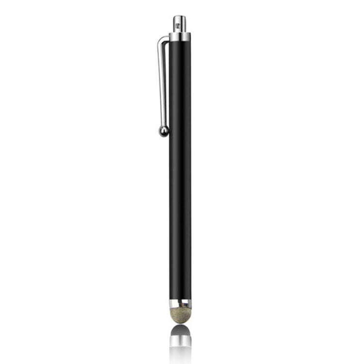 AT-19 Silver Fiber Pen Tip Stylus Capacitive Pen Mobile Phone Tablet Universal Touch Pen(Black) - Stylus Pen by buy2fix | Online Shopping UK | buy2fix