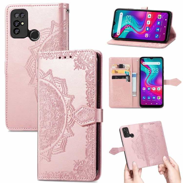 For Doogee X96 Pro Mandala Flower Embossed Horizontal Flip Leather Case with Holder & Three Card Slots & Wallet & Lanyard(Rose Gold) - More Brand by buy2fix | Online Shopping UK | buy2fix