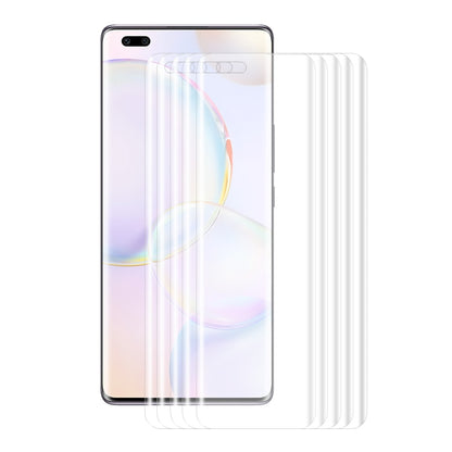 For Honor 50 Pro 5 PCS ENKAY Hat-Prince 3D Curved Full Coverage PET Hot Bending HD Screen Protector Soft Film Support Fingerprint Unlock - For Huawei by ENKAY | Online Shopping UK | buy2fix