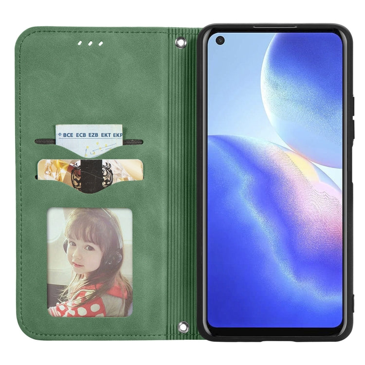 For Blackview A90 Retro Skin Feel Business Magnetic Horizontal Flip Leather Case with Holder & Card Slots & Wallet & Photo Frame(Green) - More Brand by buy2fix | Online Shopping UK | buy2fix