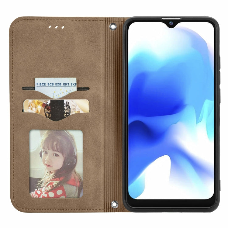For Blackview A80 / A80s Retro Skin Feel Business Magnetic Horizontal Flip Leather Case with Holder & Card Slots & Wallet & Photo Frame(Brwon) - More Brand by buy2fix | Online Shopping UK | buy2fix