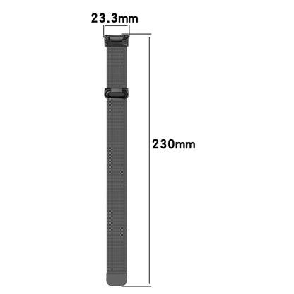 Milano Magnetic Metal Watch Band for Fitbit Charge 5(Gray) - Watch Bands by buy2fix | Online Shopping UK | buy2fix