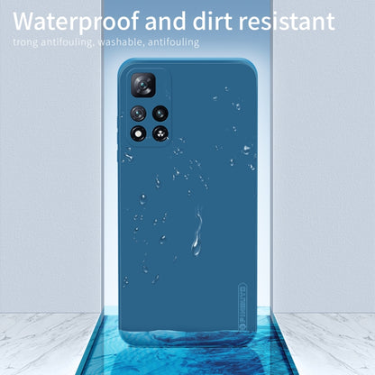 For Xiaomi Redmi Note 11 Pro / 11 Pro+ PINWUYO Liquid Silicone TPU Phone Case(Blue) - Xiaomi Cases by PINWUYO | Online Shopping UK | buy2fix