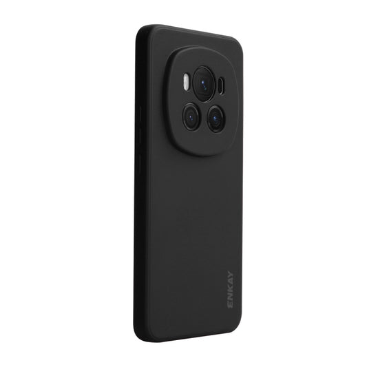 For Honor Magic6 ENKAY Liquid Silicone Soft Shockproof Phone Case(Black) - Honor Cases by ENKAY | Online Shopping UK | buy2fix