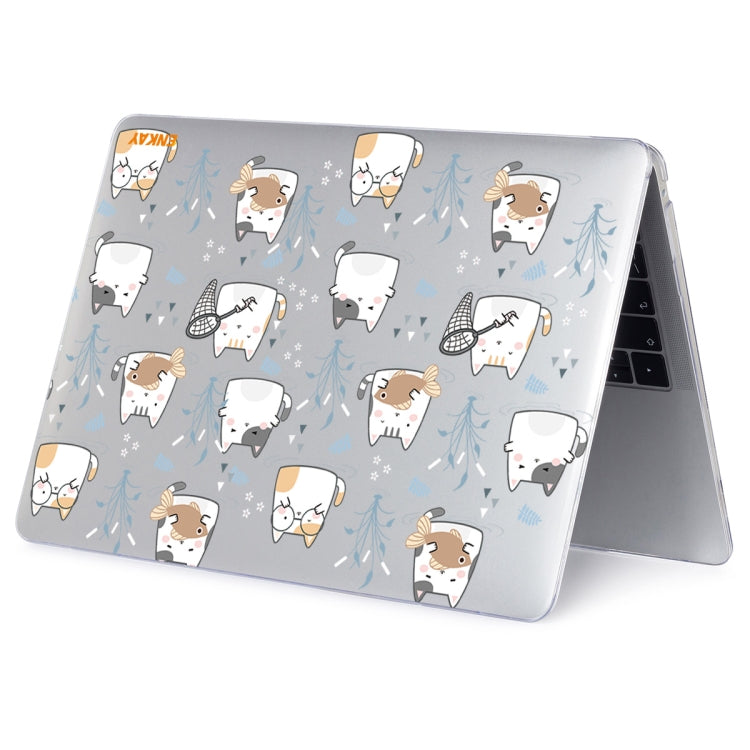 ENKAY Animal Series Pattern Laotop Protective Crystal Case For MacBook Pro 13.3 inch A1706 / A1708 / A1989 / A2159(Cute Cat) - MacBook Pro Cases by ENKAY | Online Shopping UK | buy2fix