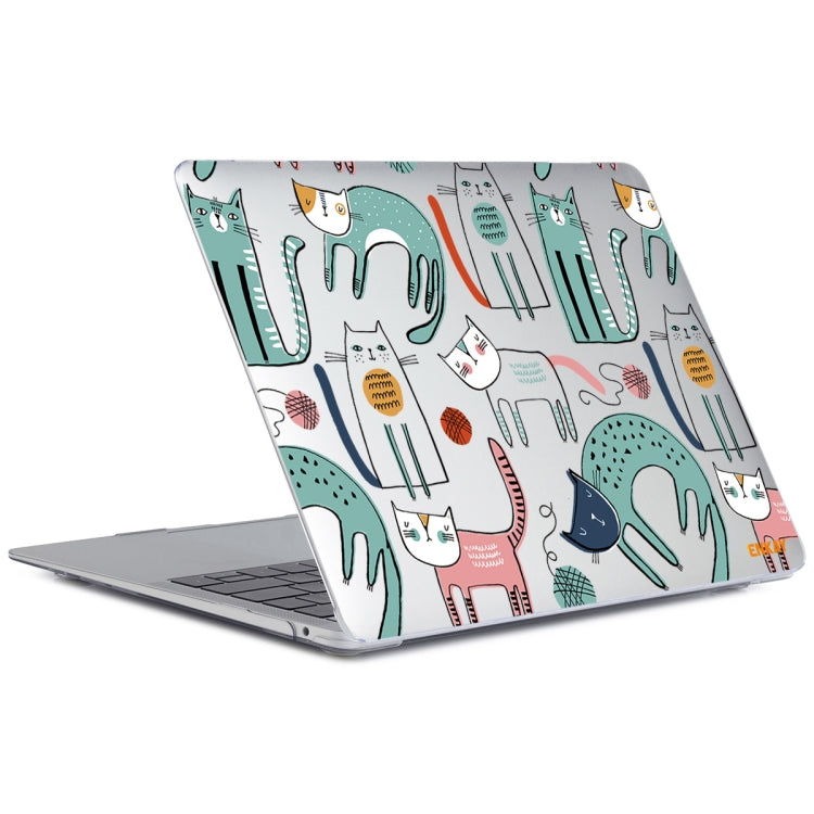 ENKAY Animal Series Pattern Laotop Protective Crystal Case For MacBook Pro 14.2 inch A2442 2021/A2779 2023(Thin Cat) - MacBook Pro Cases by ENKAY | Online Shopping UK | buy2fix