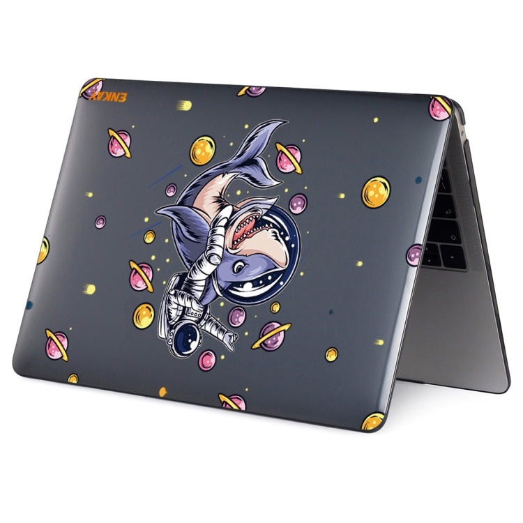 ENKAY Star Series Pattern Laotop Protective Crystal Case For MacBook Pro 13.3 inch A1706 / A1708 / A1989 / A2159(Shark Astronaut) - MacBook Pro Cases by ENKAY | Online Shopping UK | buy2fix