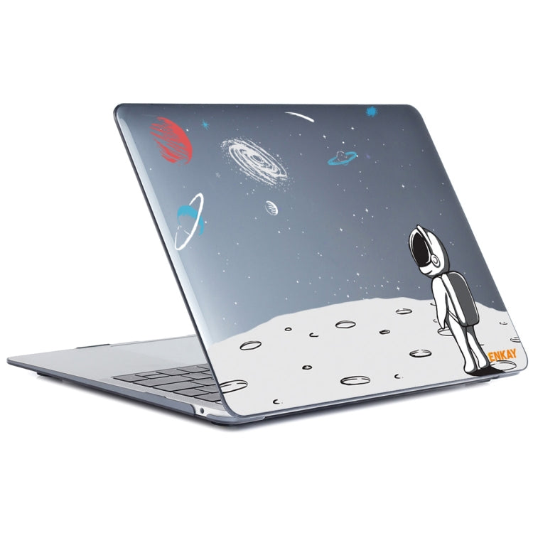 ENKAY Star Series Pattern Laotop Protective Crystal Case For MacBook Pro 14.2 inch A2442 (2021)(Backpack Astronaut) - MacBook Pro Cases by ENKAY | Online Shopping UK | buy2fix