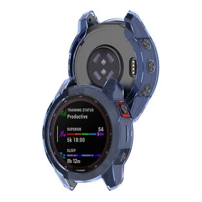 For Garmin Fenix 7 Shockproof TPU Soft Protective Case(Purple) - Watch Cases by buy2fix | Online Shopping UK | buy2fix